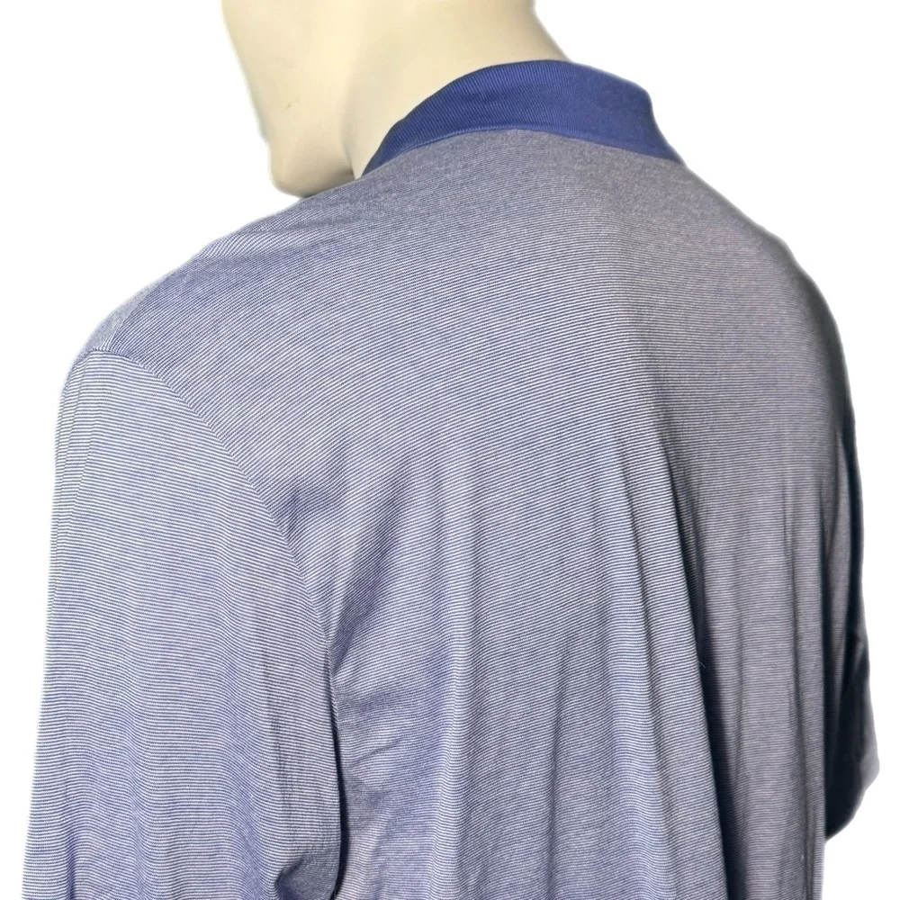 Polo Golf Ralph Lauren Shirt Men's XL Blue Pima Cotton Preppy Short Sleeve Shirt